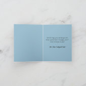 Folk Bunny Rabbit Weihnachten Dankeskarte (Innenseite)