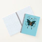 Folk Butterfly Custom Notebook - Hinzufügen von Te Notizblock (Innenseite)