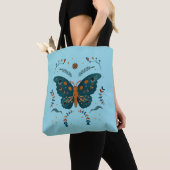 Folk Butterfly Custom Totbeutel Tasche (Von Nahem)