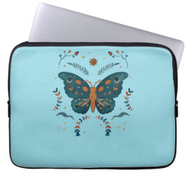 Folk Butterfly Slim Laptopschutzhülle