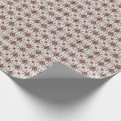 Folk Diamond Cross Stitch Seamless Pattern Geschenkpapier (Ecke)