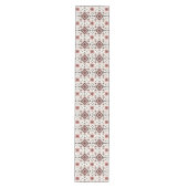 Folk Diamond Cross Stitch Seamless Pattern Mittelgroßer Tischläufer (Vorderseite)