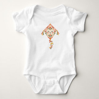 Folk Drachen - Süßes florales Baby-Design Baby Strampler