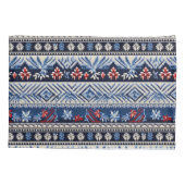 Folk Embroidery Stripe Pattern Kissenbezug (Rückseite)
