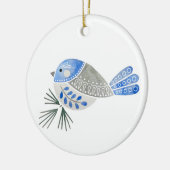 Folk Flock Chickadee Keramik Ornament (Links)