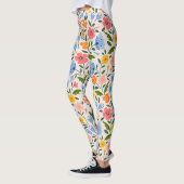Folk Floral: Farbenfrohe kleine Muster Leggings (Links)