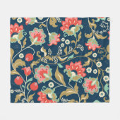 Folk floral farbig: Hand gezogen nahtlos Fleecedecke (Vorderseite (Horizontal))