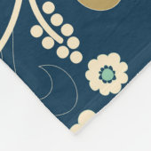 Folk floral farbig: Hand gezogen nahtlos Fleecedecke (Ecke)