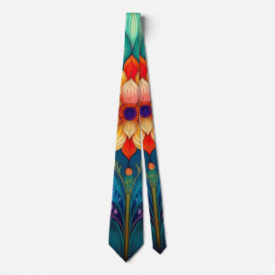 Folk Floral Krawatte
