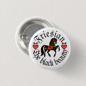 Folk Friesian / Friesian red gold black hallion Button (Vorne & Hinten)