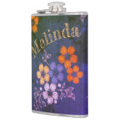 Folk Garden Vinyl Wrapped Flask Flachmann (Links)
