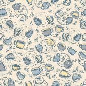 Folk Garden Vinyl Wrapped Flask Flachmann