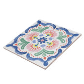 Folk Garden Watercolor Fliese (Seite)