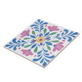 Folk Garden Watercolor Fliese (Seite)