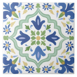 Folk Garden Watercolor Fliese