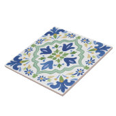 Folk Garden Watercolor Fliese (Seite)