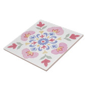 Folk Garden Watercolor Fliese (Seite)