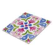 Folk Garden Watercolor Fliese (Seite)