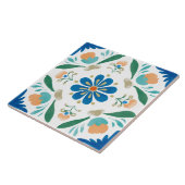 Folk Garden Watercolor Fliese (Seite)