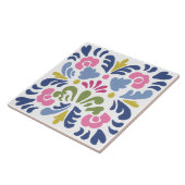 Folk Garden Watercolor Fliese (Seite)