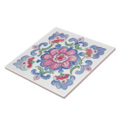 Folk Garden Watercolor Fliese (Seite)