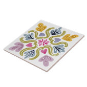 Folk Garden Watercolor Fliese (Seite)