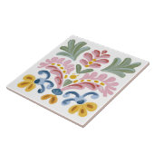 Folk Garden Watercolor Fliese (Seite)