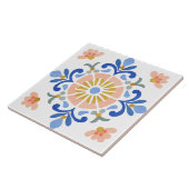 Folk-Garten-Aquarell Fliese (Seite)