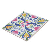 Folk-Garten-Aquarell Fliese (Seite)