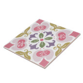 Folk-Garten-Aquarell Fliese (Seite)