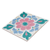 Folk-Garten-Aquarell Fliese (Seite)