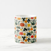 Folk-Garten-Klee Kaffeetasse (Mittel)