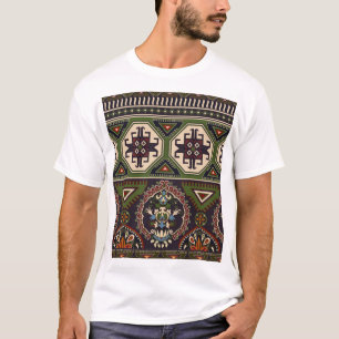 Folk geometric: farbenfrohe ethnische Tapete. T-Shirt
