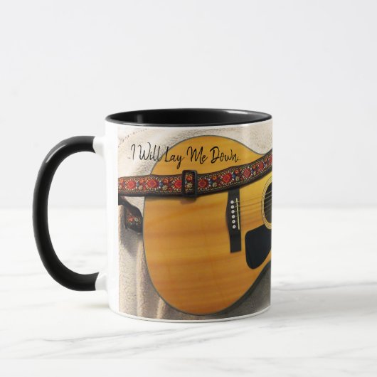 Folk-Gitarre-Tasse mit Text Tasse (Links)
