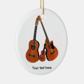 Folk Guitar Acoustic Bass und Ukulele Keramikornament (Rechts)