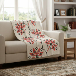 Folk-Inspiriert Wohngestaltung Fleecedecke