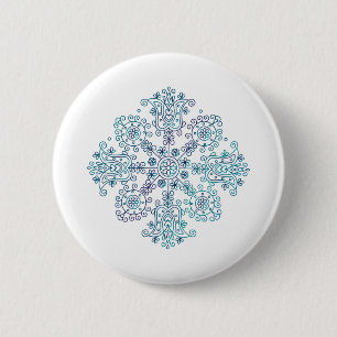 Folk Mandala Button