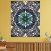Folk Mandala Canvas Print Leinwanddruck (Insitu (Wohnzimmer))