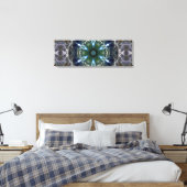 Folk Mandala Canvas Print Leinwanddruck (Insitu (Schlafzimmer))