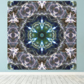 Folk Mandala Canvas Print Leinwanddruck (Insitu (Holzboden))