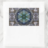 Folk Mandala Classic Round Sticker (Tasche)
