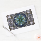 Folk Mandala Classic Round Sticker (Umschlag)