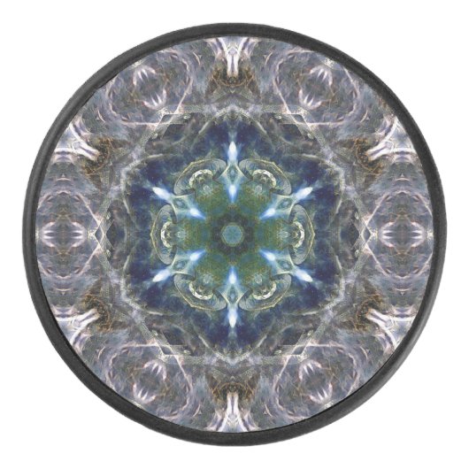Folk Mandala Eishockey Puck (Vorderseite)