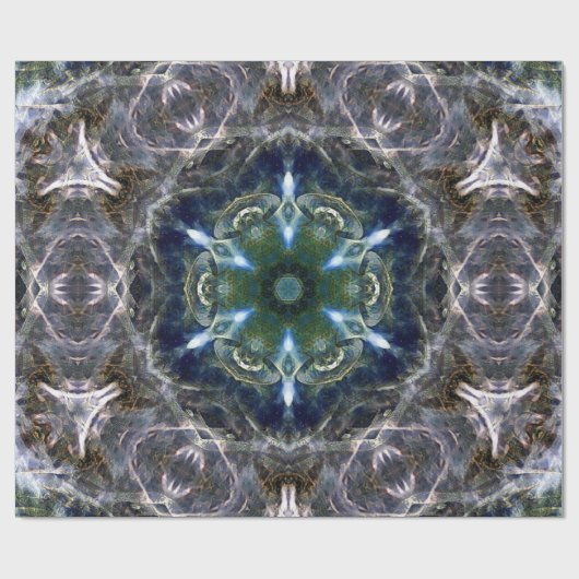 Folk Mandala Geschenkpapier (Flach)