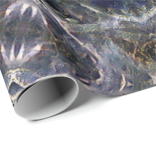 Folk Mandala Geschenkpapier (Rolleneckpunkt)