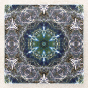 Folk Mandala Glasuntersetzer