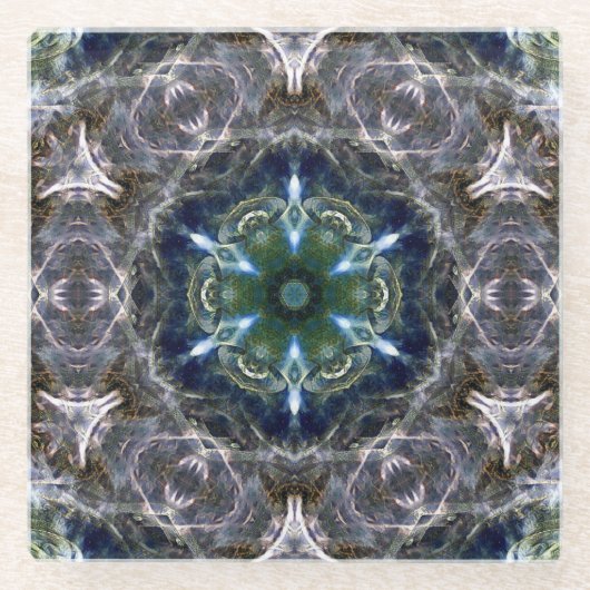 Folk Mandala Glasuntersetzer (Vorderseite)