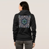 Folk Mandala Hoodie (Schwarz voll)