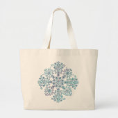 Folk Mandala Jumbo Stoffbeutel (Vorne)
