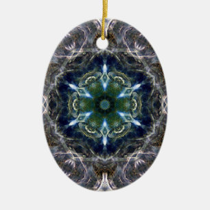 Folk Mandala Keramik Ornament